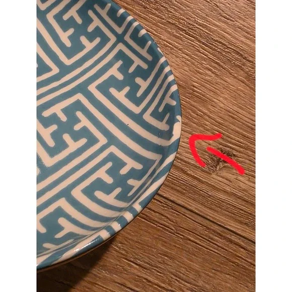 Williams Sonoma Geometric‎ Bowls Set of 4 Red Orange Blue Green - Picture 7 of 12